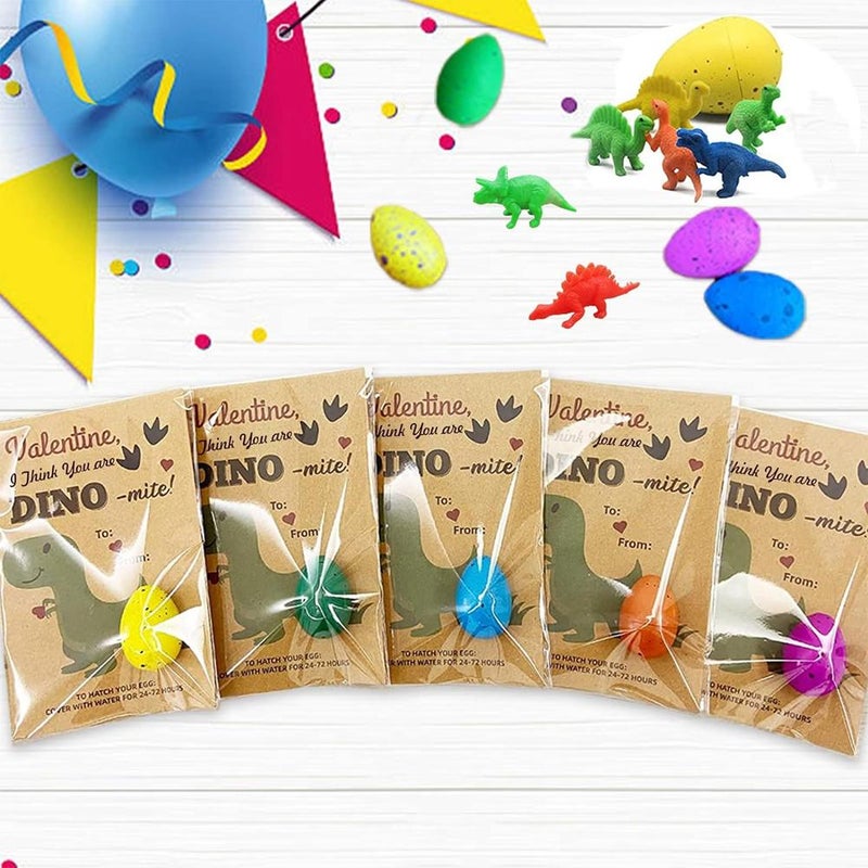 Valentines Day Gifts for Kids, Dinosaur Egg Hatching Card, Funny Dino Valentine Exchange Cards Set for Boys Girls Toddler School (12PCS) - Image 2